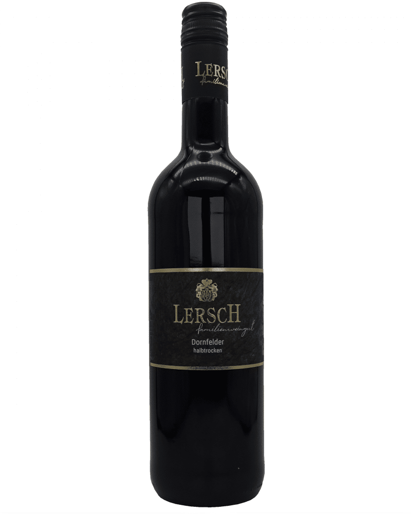Flasche des Dornfelders halbtrocken vom Weingut Lersch – Nahewein