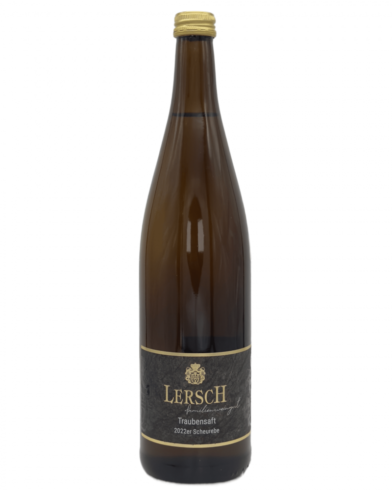 Flasche des Traubensafts vom Weingut Lersch – Nahewein