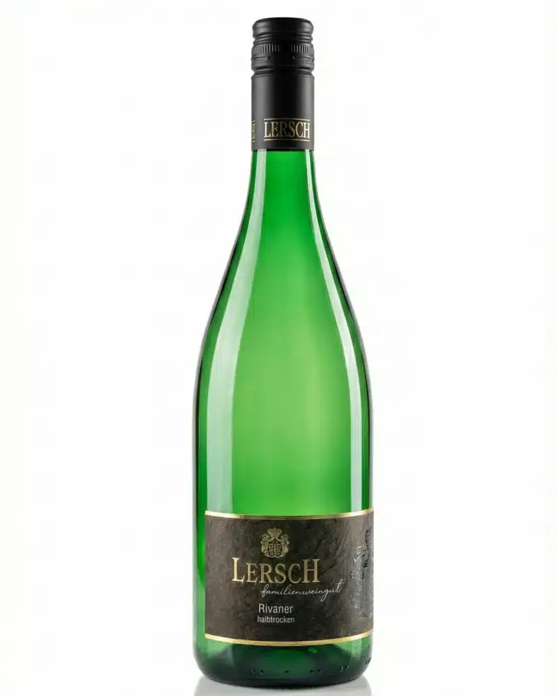 Flasche des Rivaners halbtrocken vom Weingut Lersch – Nahewein