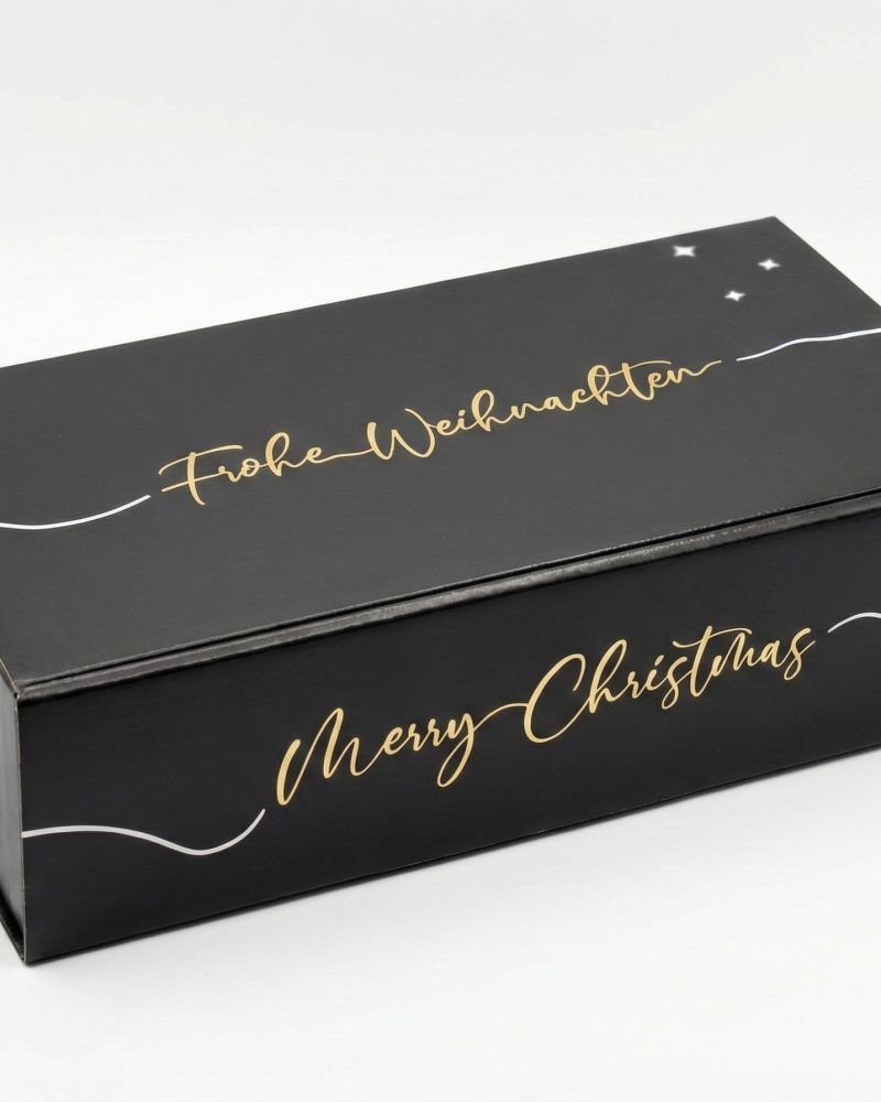 Weinflaschenkarton 2er/3er Merry Christmas