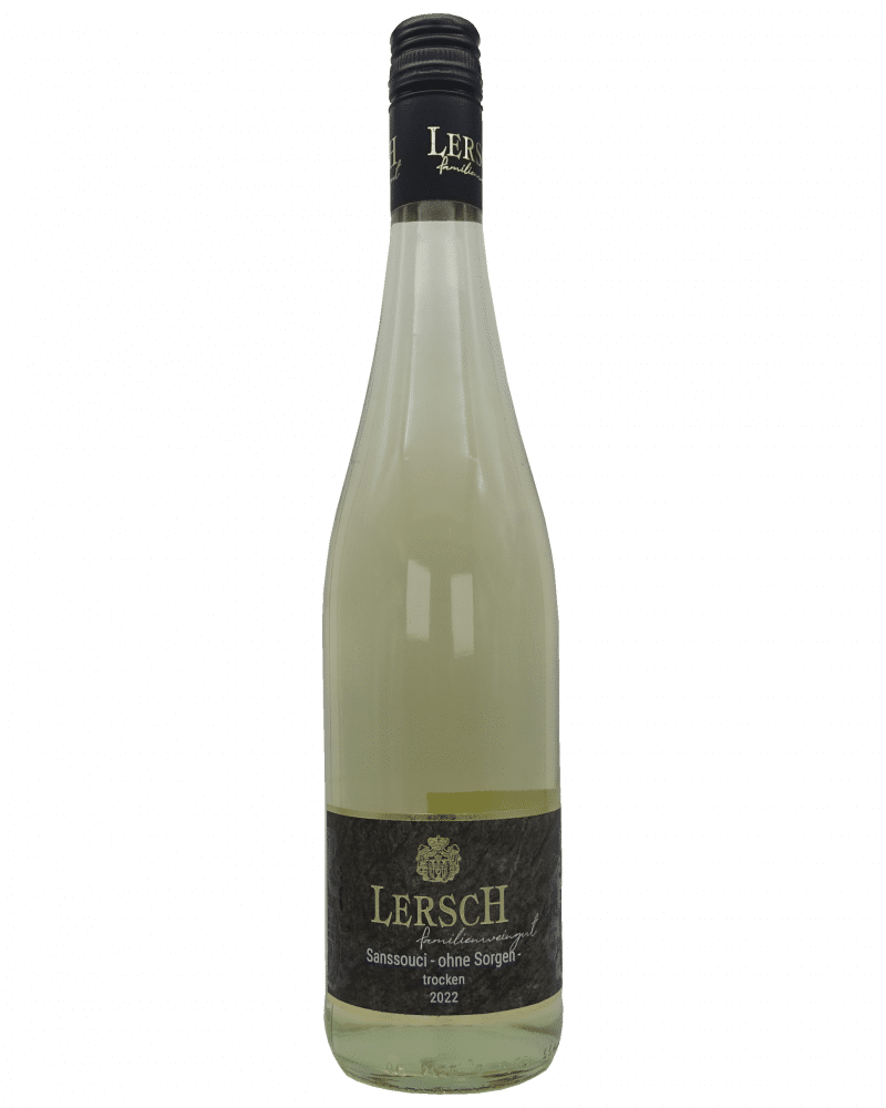 Flasche des Sanssoucis vom Weingut Lersch – Nahewein