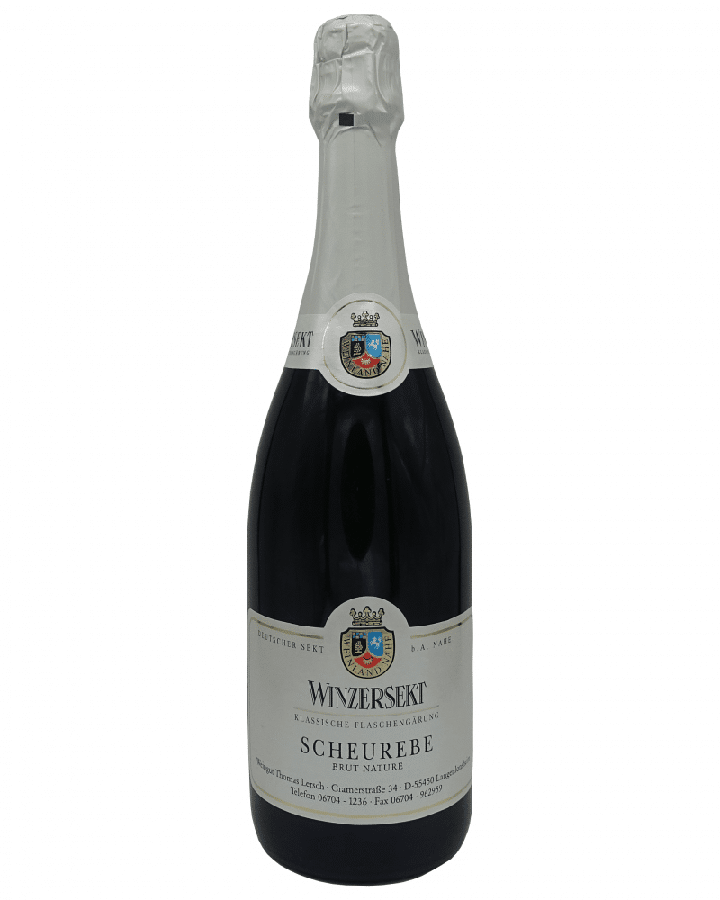 Sektflasche der Scheurebe vom Weingut Lersch – Nahewein