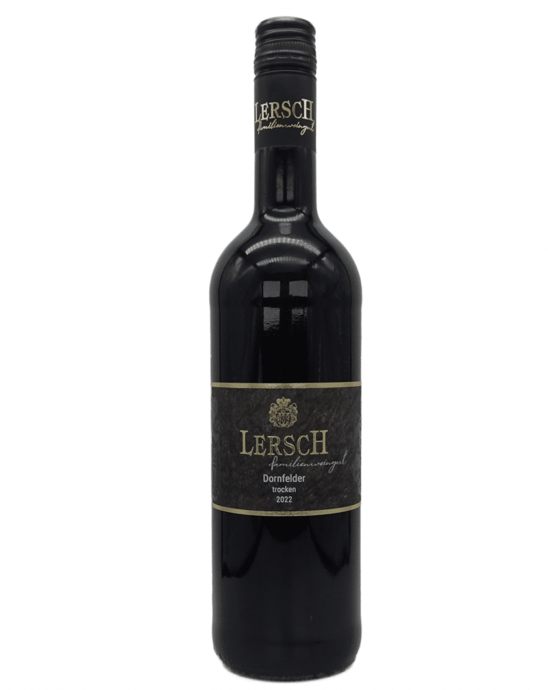 Flasche des Dornfelders trocken vom Weingut Lersch – Nahewein