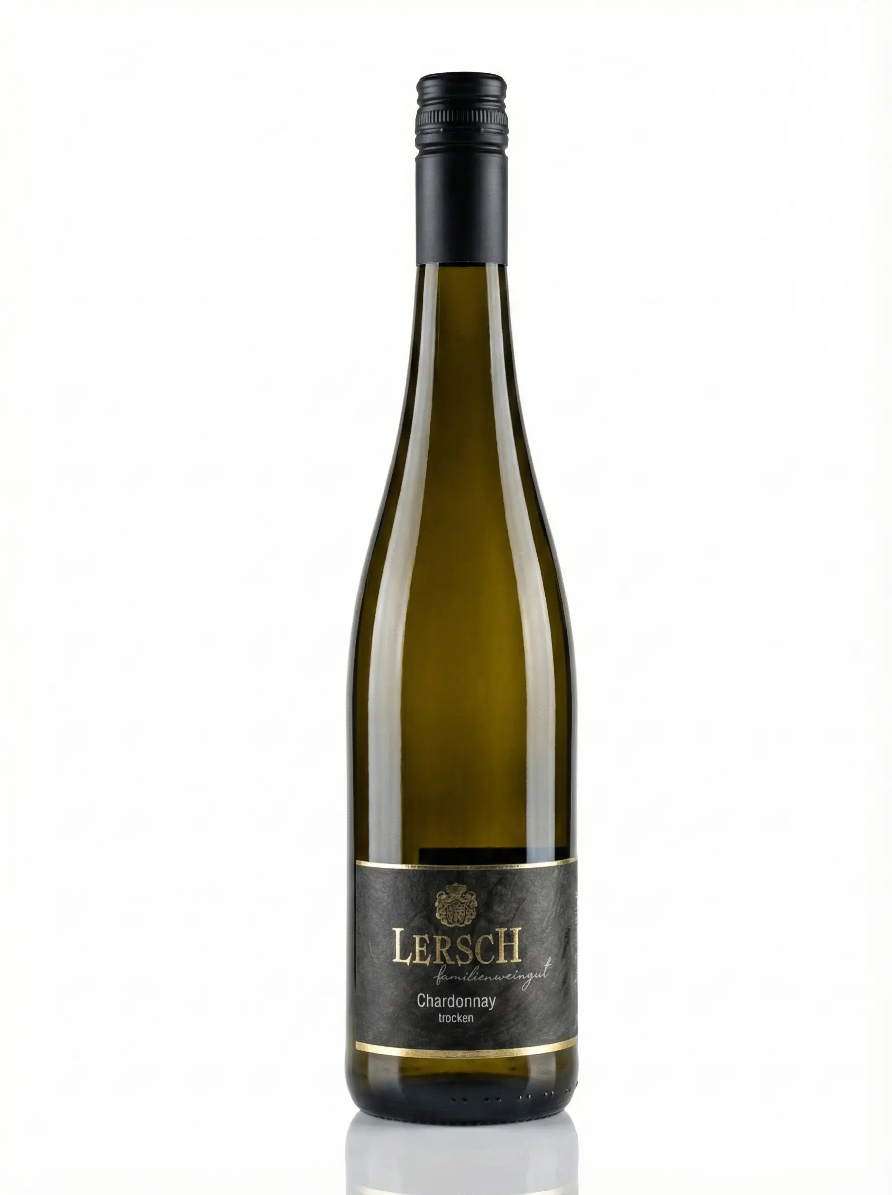 Flasche des Chardonnays vom Weingut Lersch – Nahewein