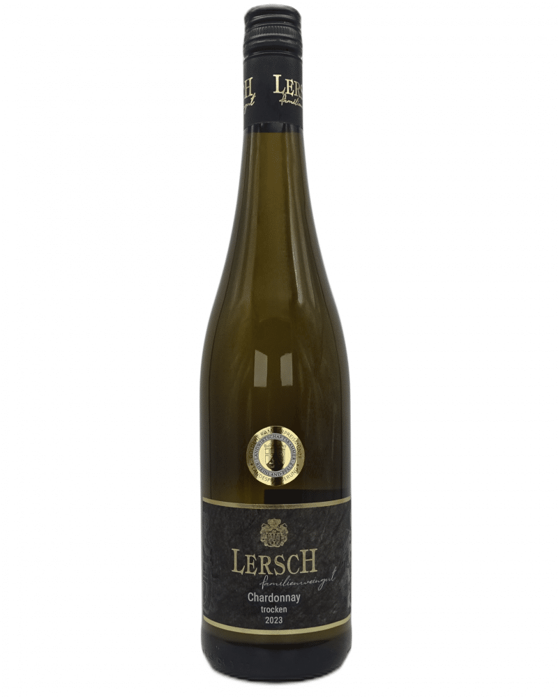 Flasche des Chardonnays vom Weingut Lersch – Nahewein
