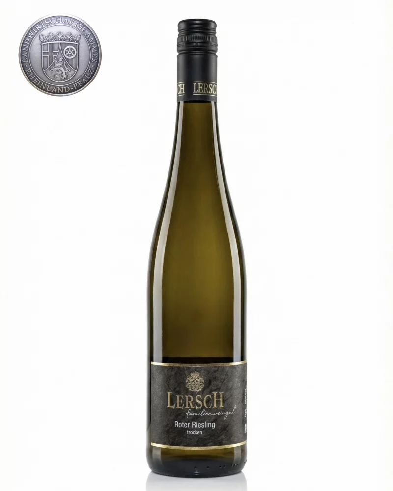 Flasche des Roten Rieslings vom Weingut Lersch – Nahewein