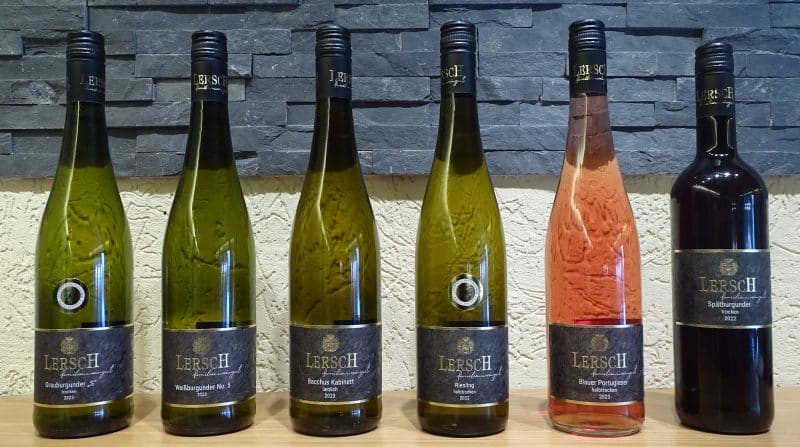 Flaschen des Probierpakets Tradition vom Weingut Lersch – Nahewein