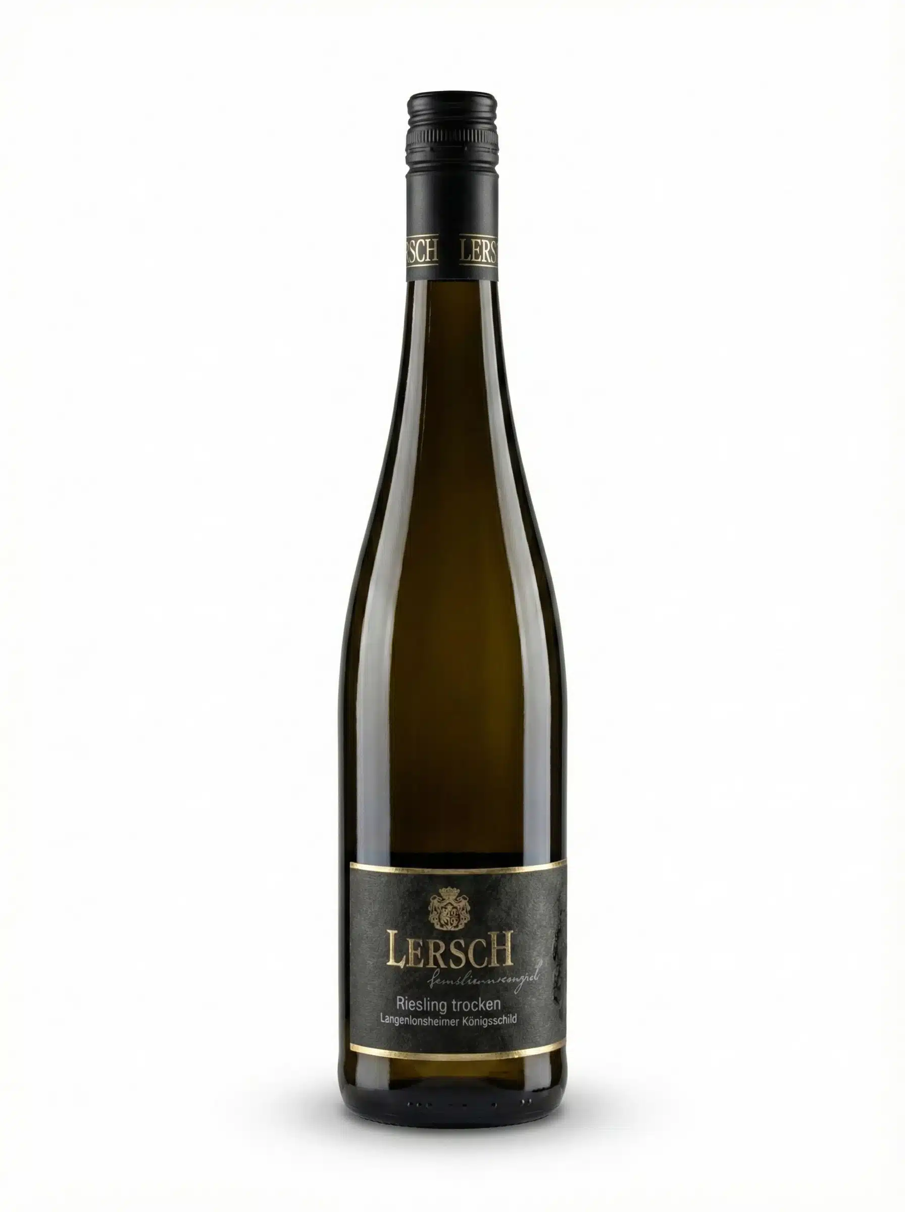 Flasche des Rieslings "Königsschild" vom Weingut Lersch – Nahewein